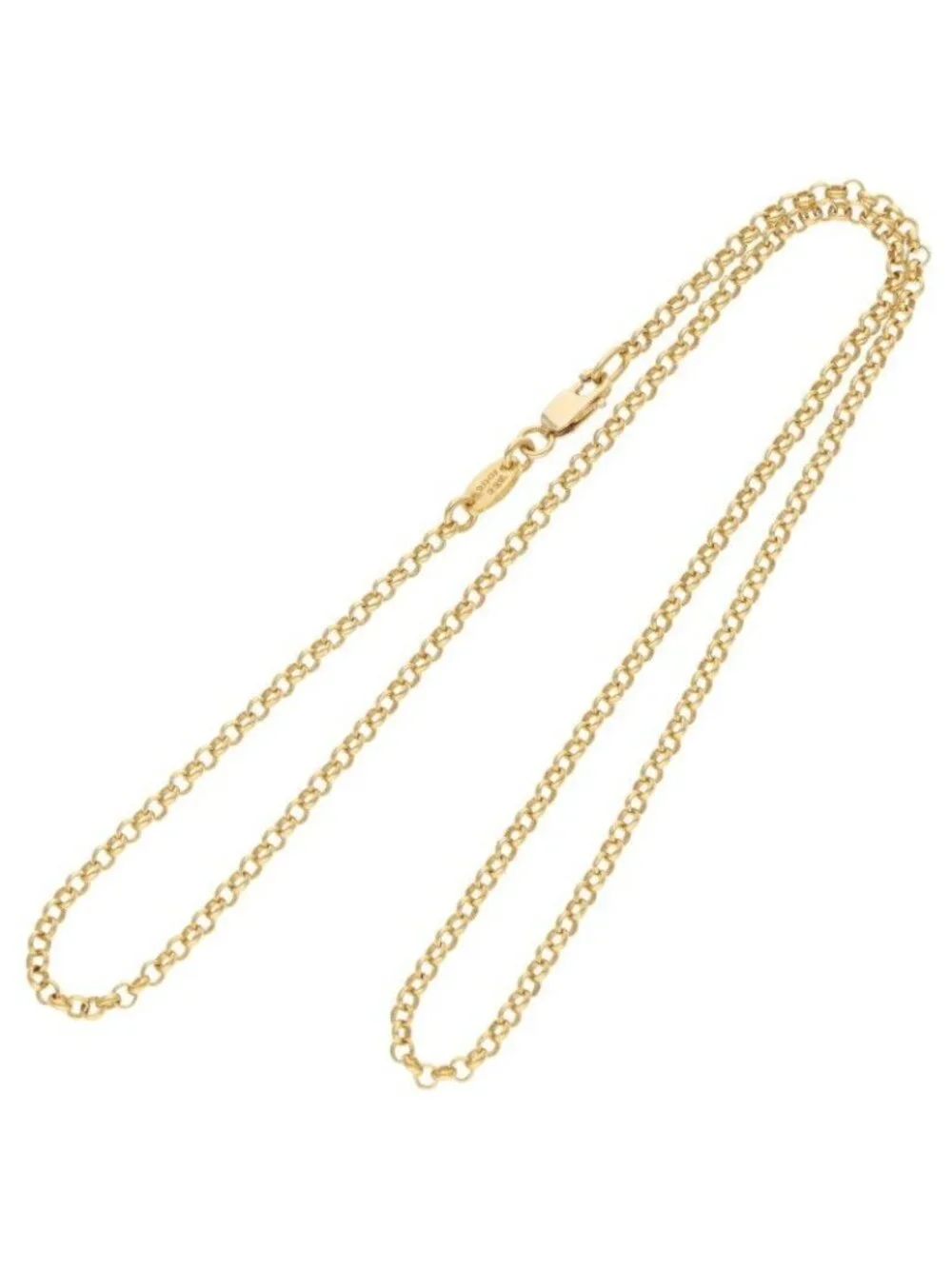 Chrome Hearts 22k Neckchain Roll Chain Gold Necklace